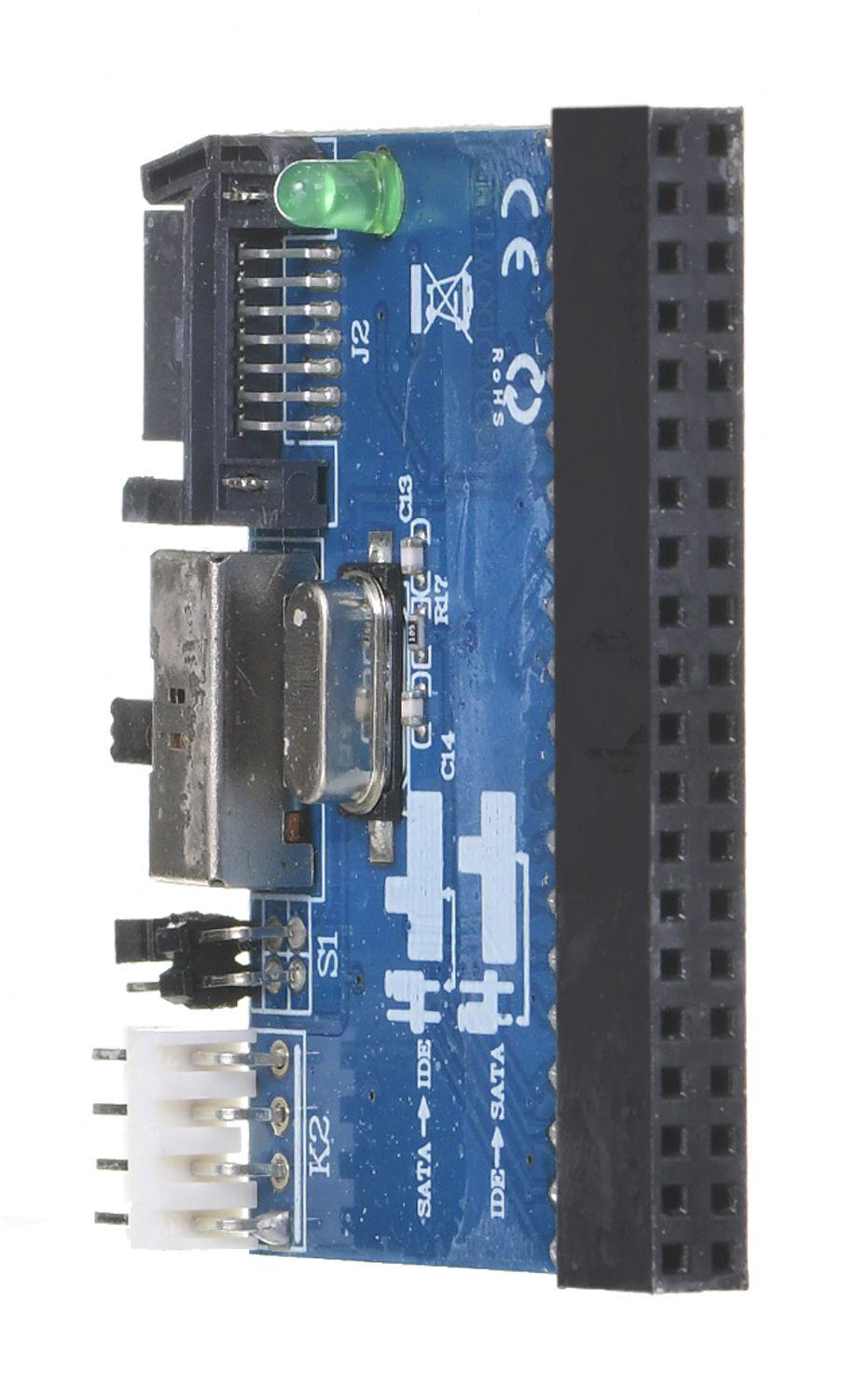 Adapter GEMBIRD SATA-IDE-2 (SATA M - IDE F; 0,30m; kolor czarny)