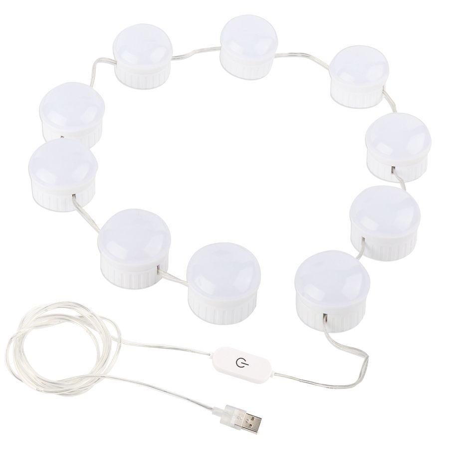 Lampki LED na lustro toaletki 10 szt USB