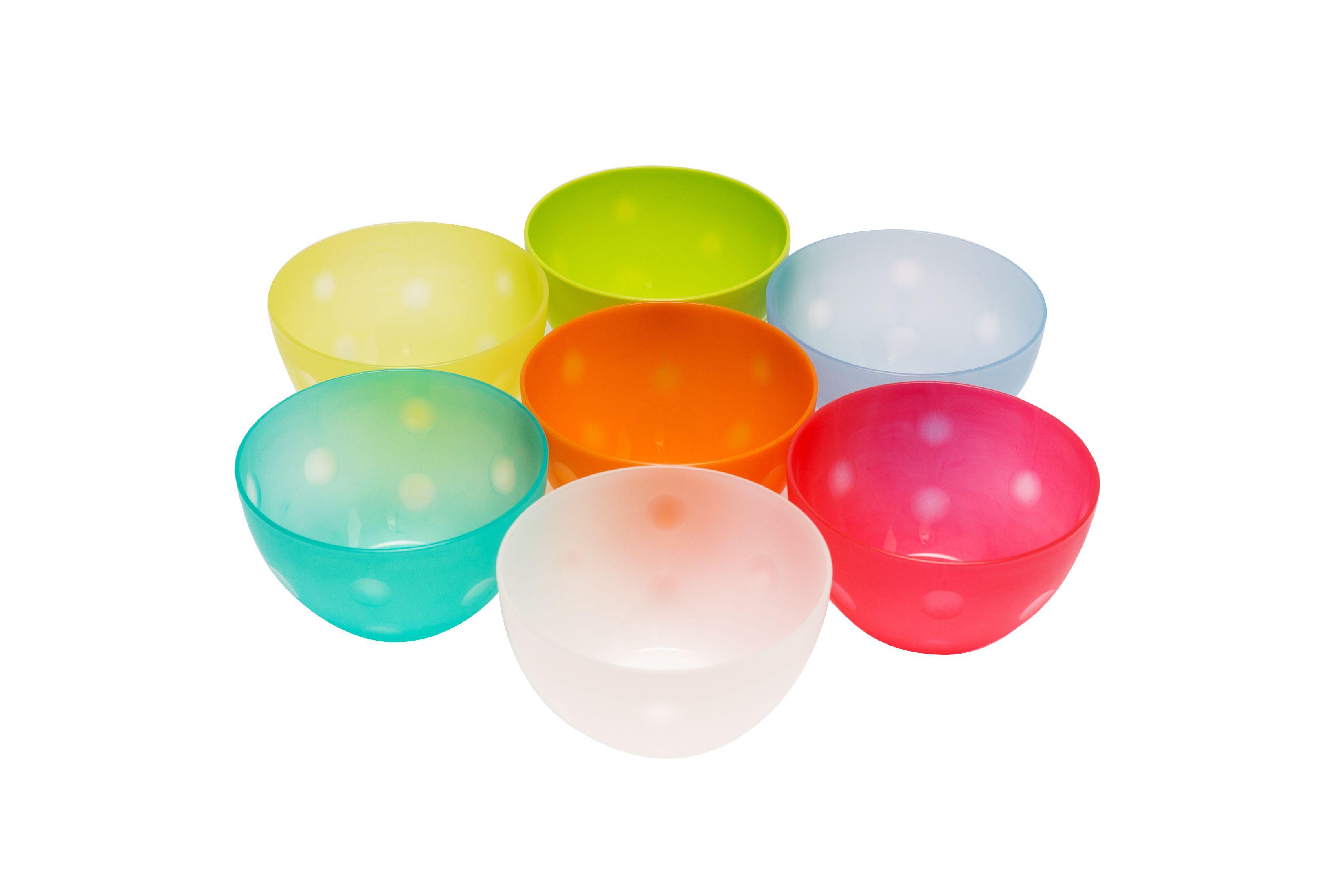 Plastic kitchen bowl, small 14 cm - mix color