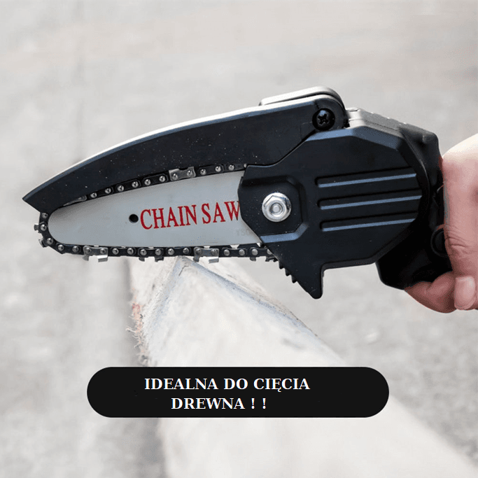 Mini cordless chainsaw HEDO - black