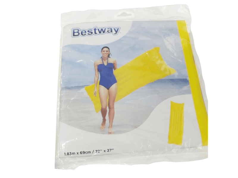 Dmuchany materac do pływania Bestway 183 x 69 cm - żółty