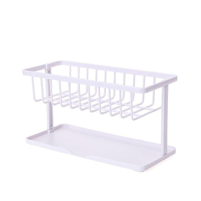 Rack for dishes and dishwashing accessories - white