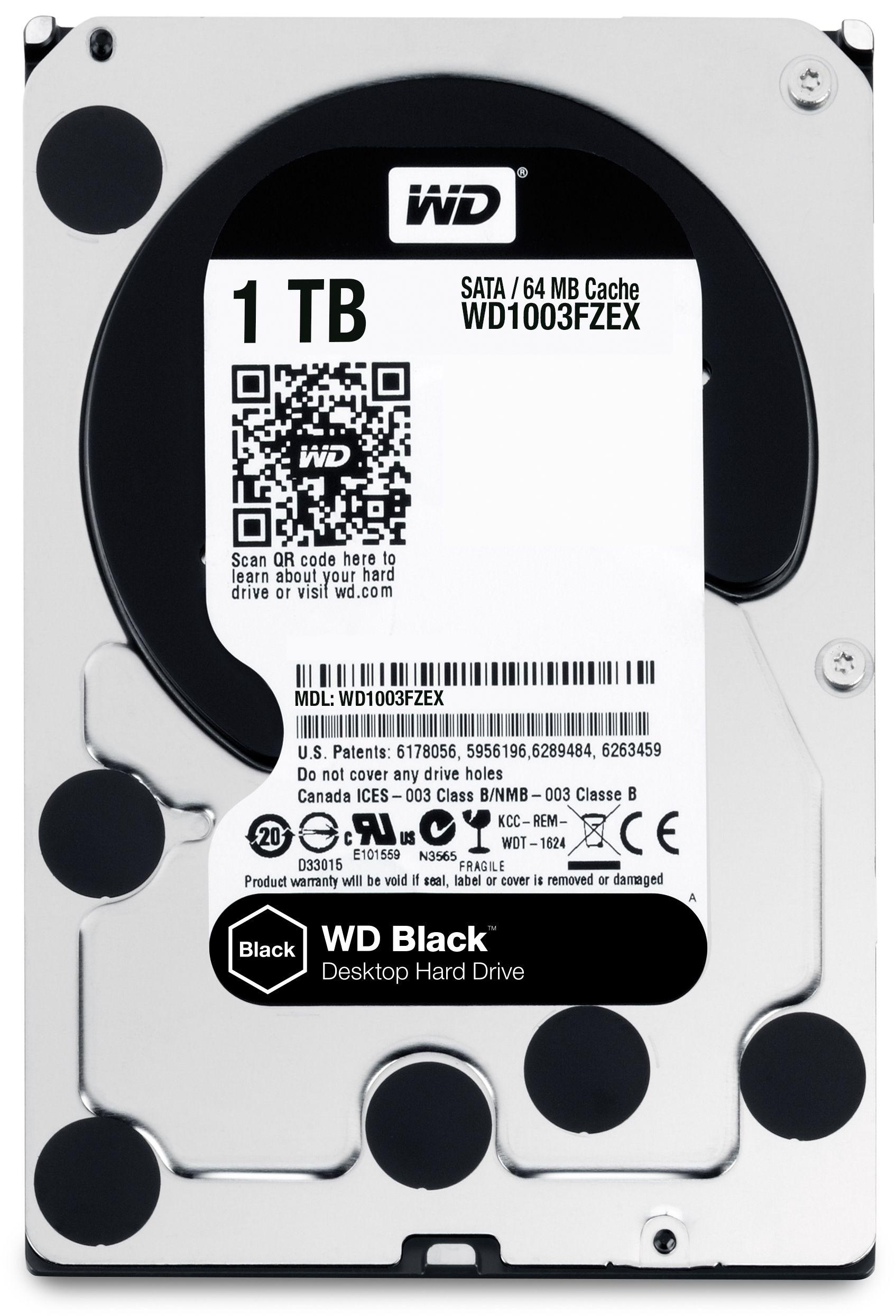 Dysk HDD WD Black WD1003FZEX (1 TB ; 3.5"; 64 MB; 7200 obr/min)
