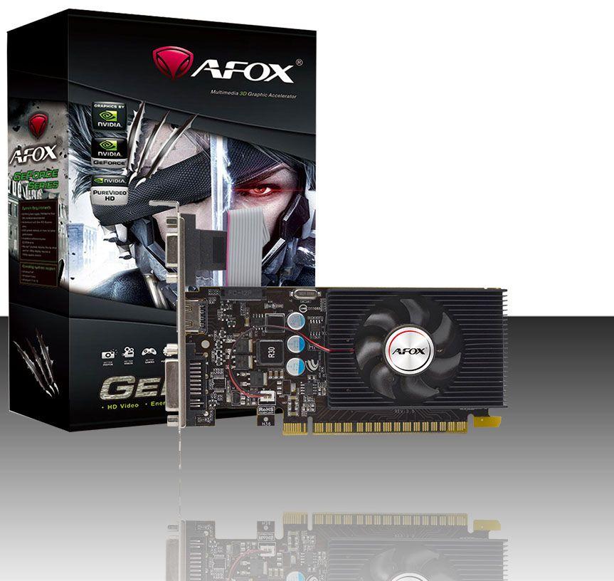 Karta graficzna AFOX GEFORCE GT420 4GB DDR3 DVI HDMI VGA LP FAN AF420-4096D3L2