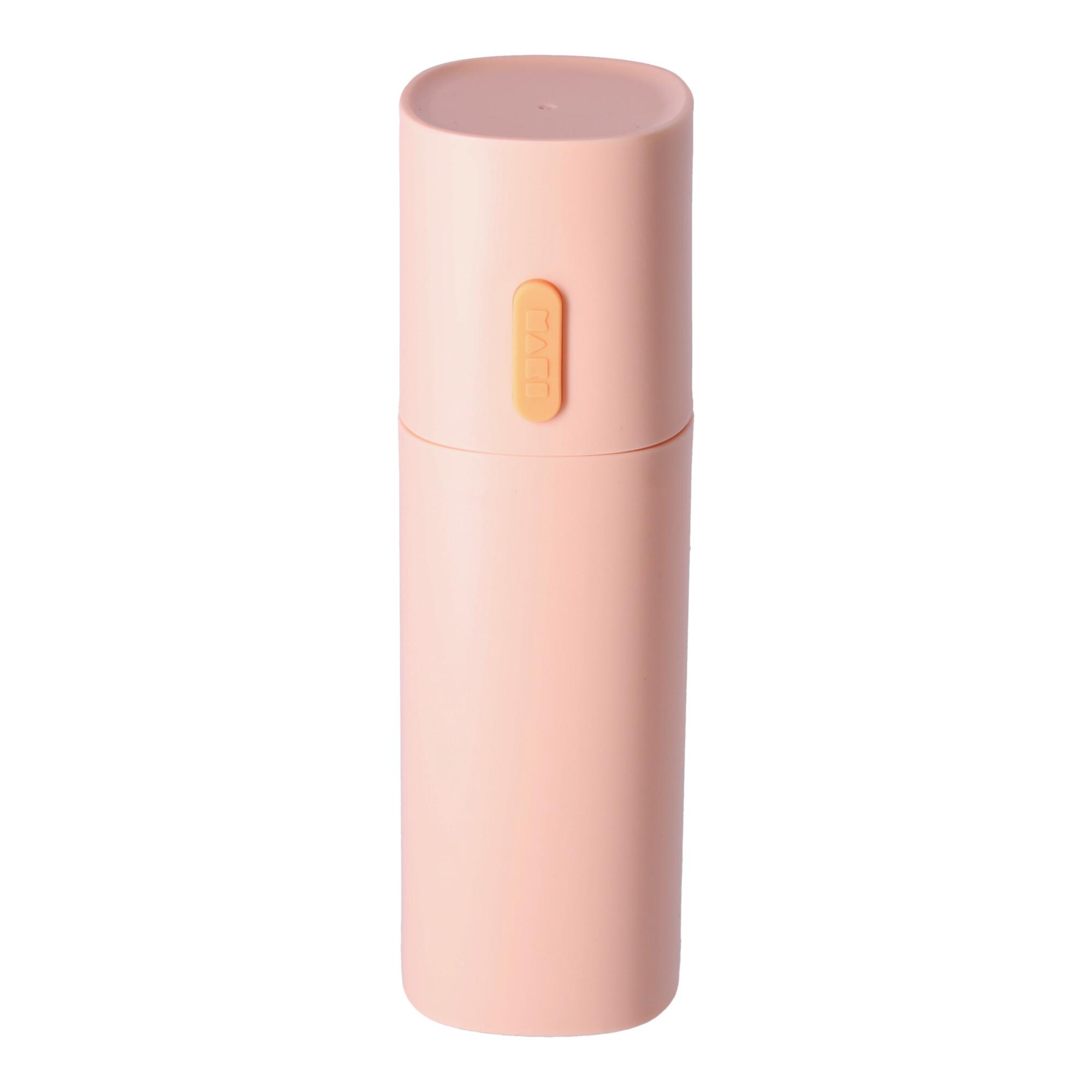 Container, case for toothbrush and toothpaste - pink