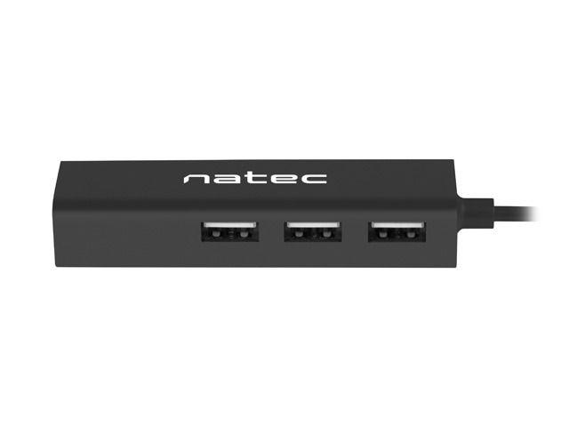Hub NATEC Butterfly NHU-1451 (3x USB 2.0; kolor czarny)