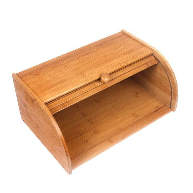 Bamboo bread box, bread container - 40x26x20 cm