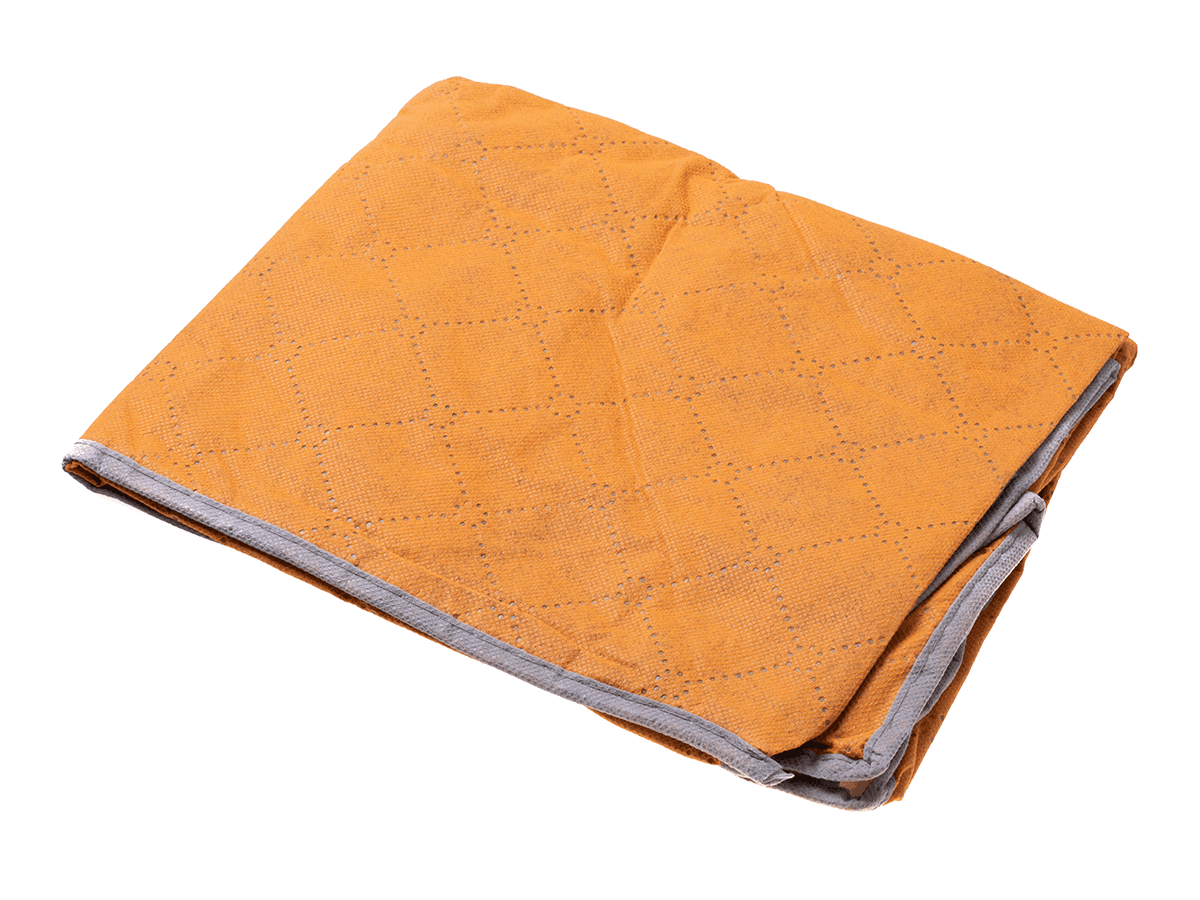 Container cover for bedding blanket clothes - small orange