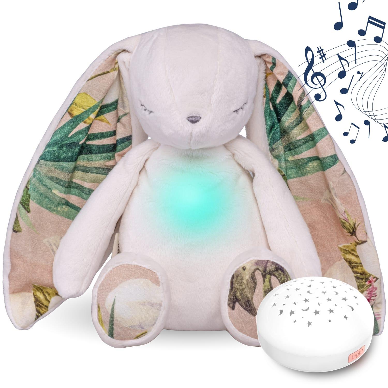 Noisy plush Diddou bear (with star projector) - ecru