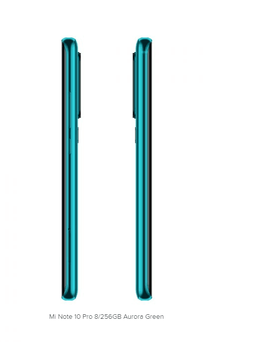 Telefon Xiaomi Mi Note 10 Pro 8/256GB - zielony NOWY (Global Version)