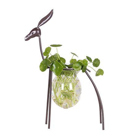 Decorative deer vase - medium