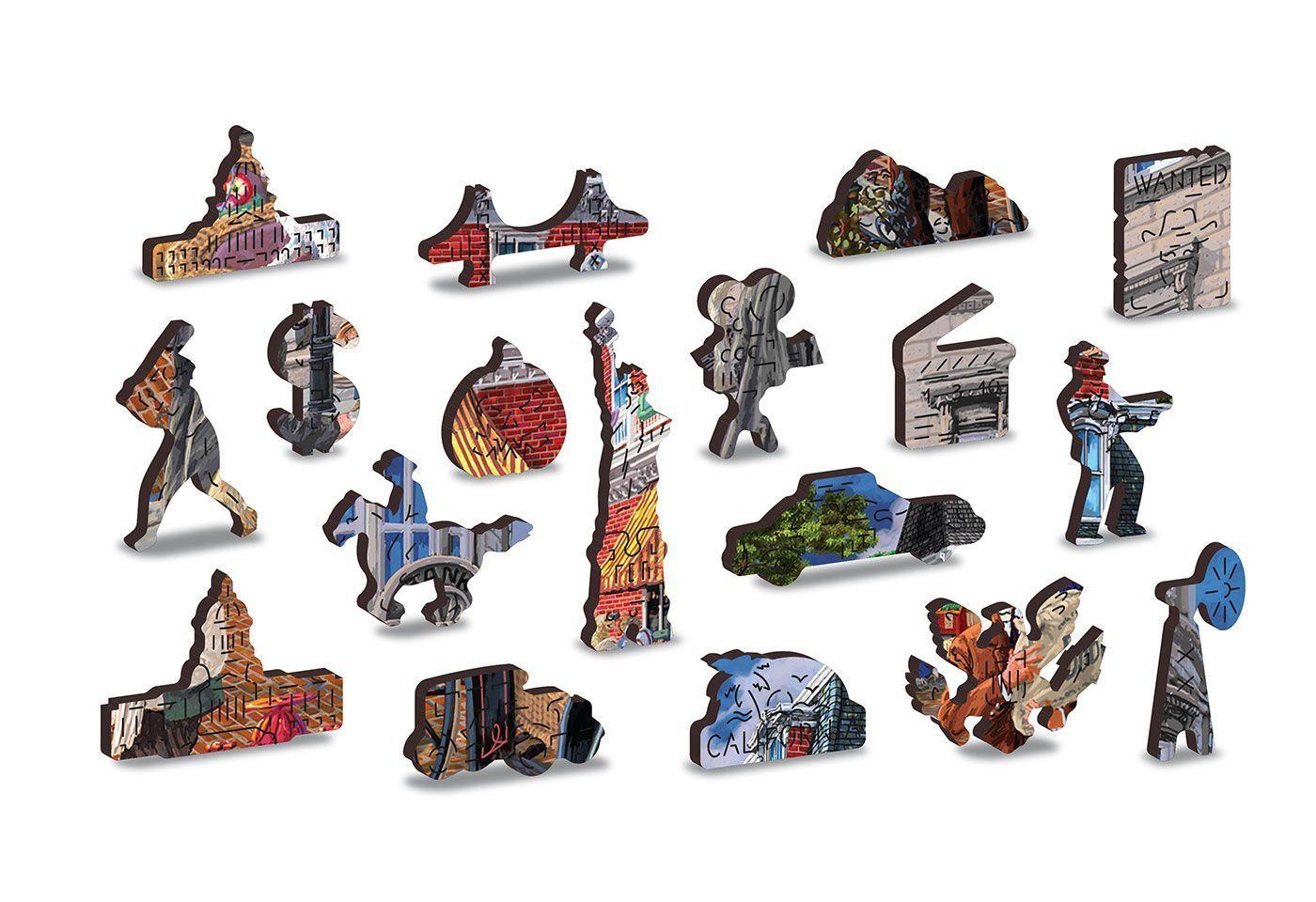 Drewniane Puzzle z figurkami – Ulica w Centrum rozm. L, 400 elementów