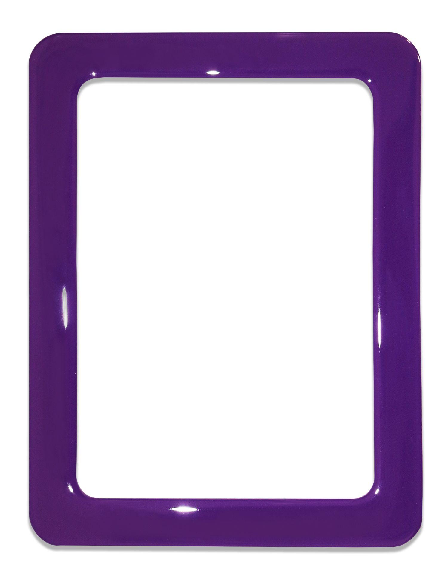 Magnetic self-adhesive frame size 16.0x11.8cm - purple