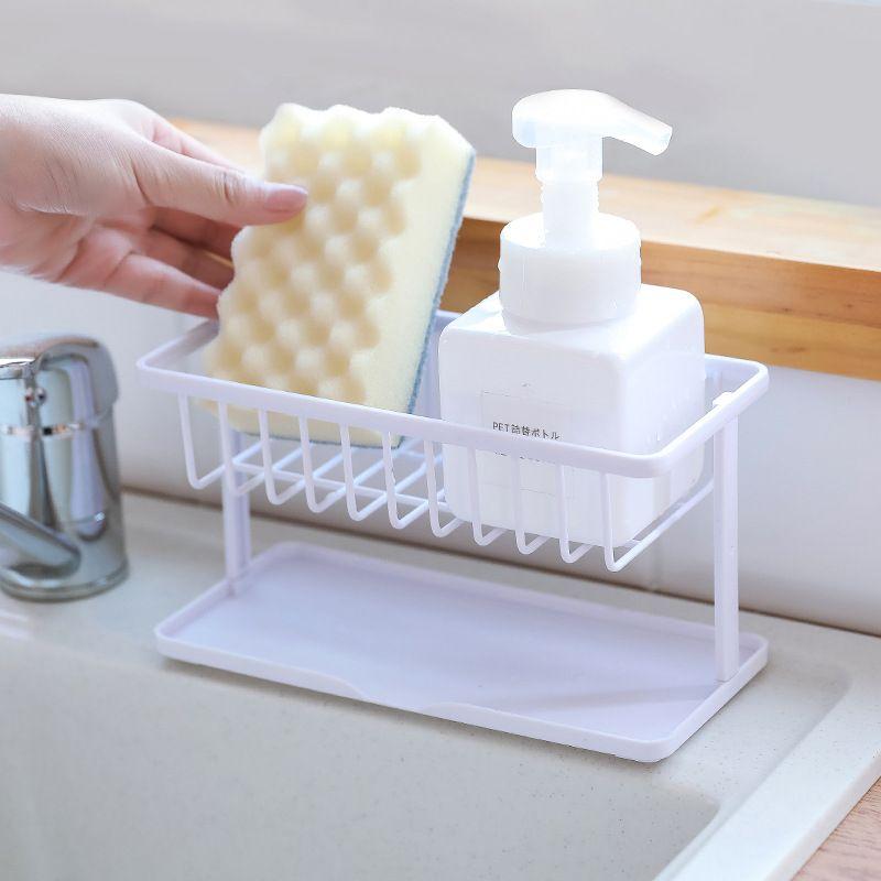 Rack for dishes and dishwashing accessories - cream