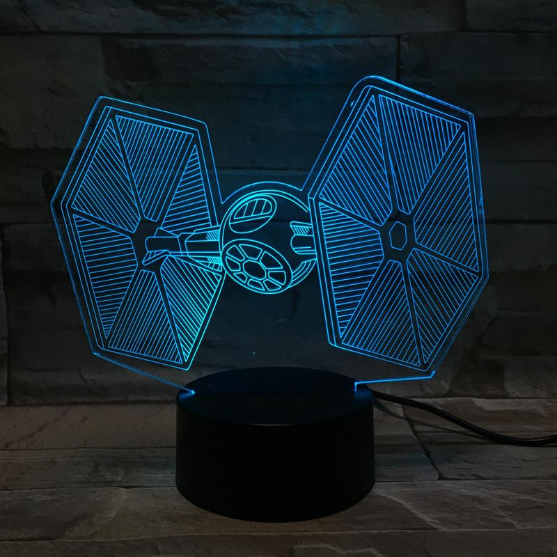 3D LED noční světlo "Star Wars" Hologram + pilot od ninex.cz
