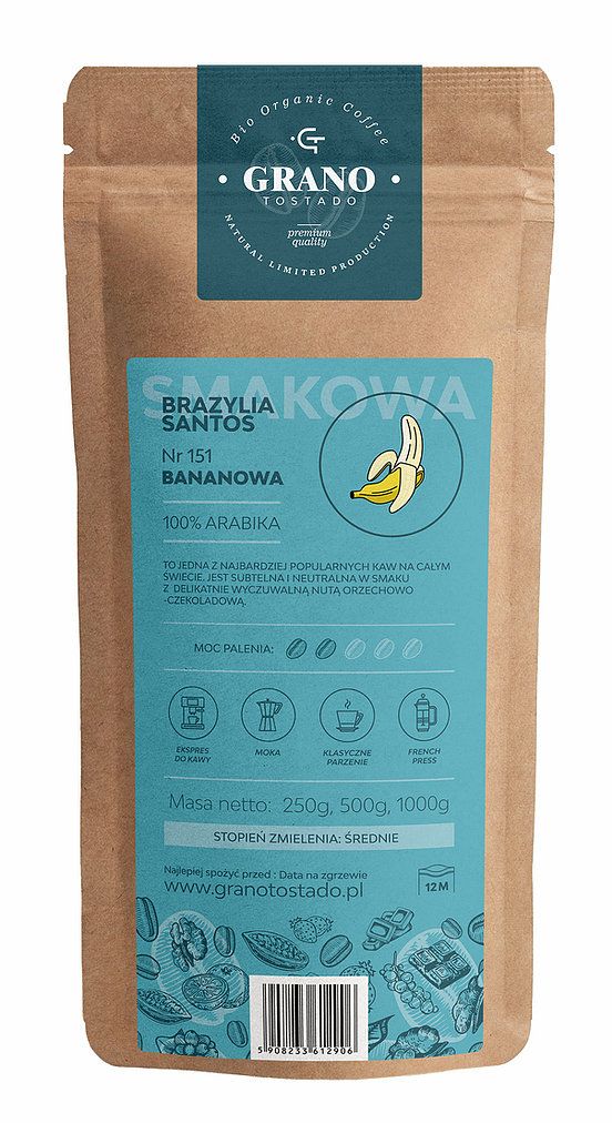 Grano Tostado Banana Coffee, středně mletá 500 g od ninex.cz