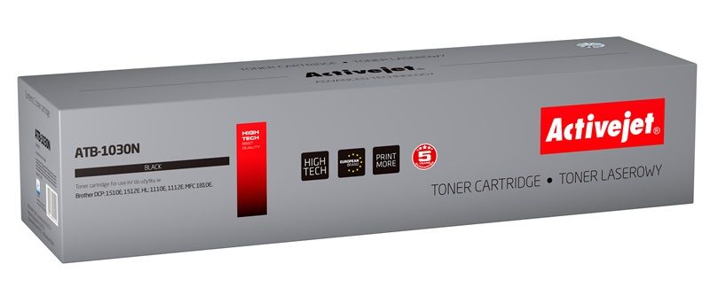 Toner Activejet ATB-1030N pro tiskárnu Brother; Výměna Brother TN-1030; Nejvyšší; 1000 stran; Černá od ninex.cz
