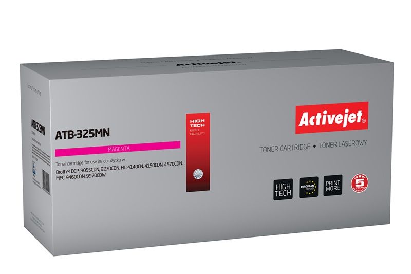 Activejet ATB-325MN toner for Brother printer; Brother TN-325M replacement; Supreme; 3500 pages; magenta