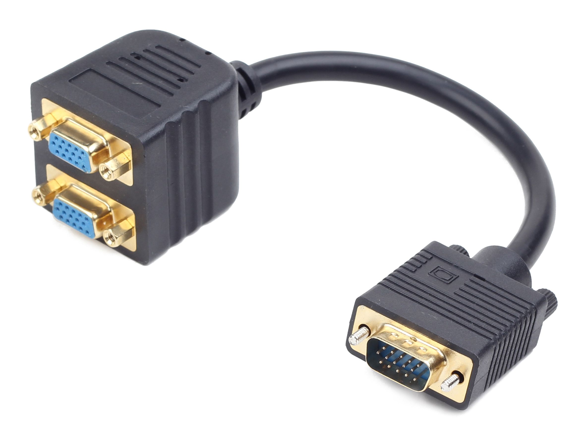 Gembird CC-VGAX2-20CM VGA cable 0.2 m VGA (D-Sub) 2 x VGA (D-Sub) Black