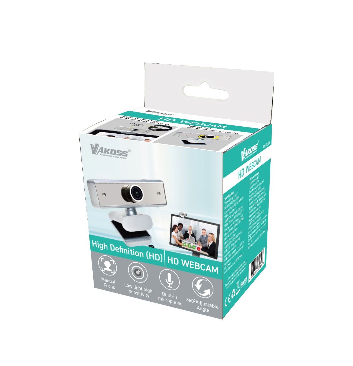 Vakoss WS-3328X HD webkamera s mikrofonem od ninex.cz