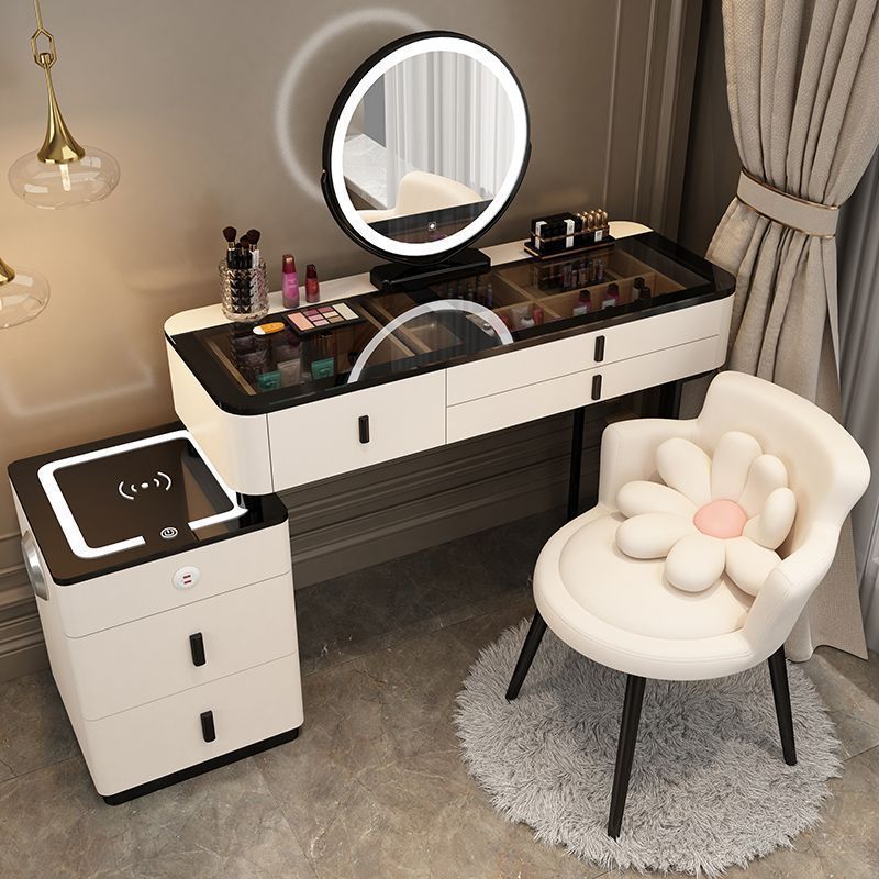 Make-up stolek - toaletní stolek ve skandinávském stylu / Nábytková sada 120 cm - bílá