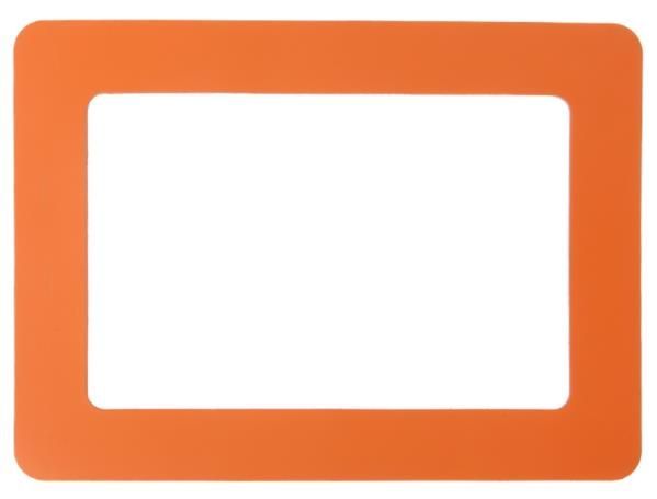 Magnetický samolepící rámeček rozměr 12,3x8,1cm - oranžový od domeshop.cz