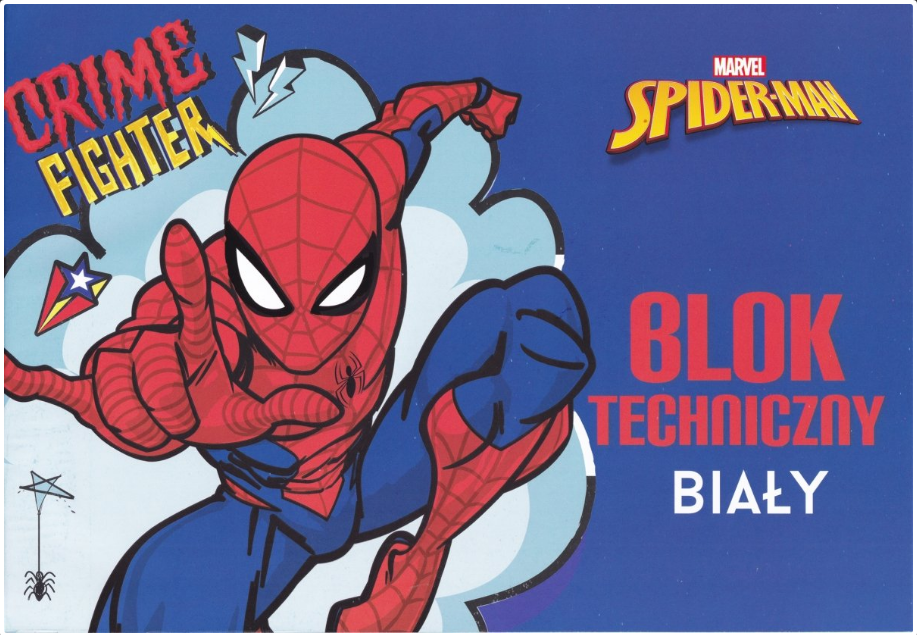Technický blok BENIAMIN Spider-man A4 - bílý od Ninex.cz