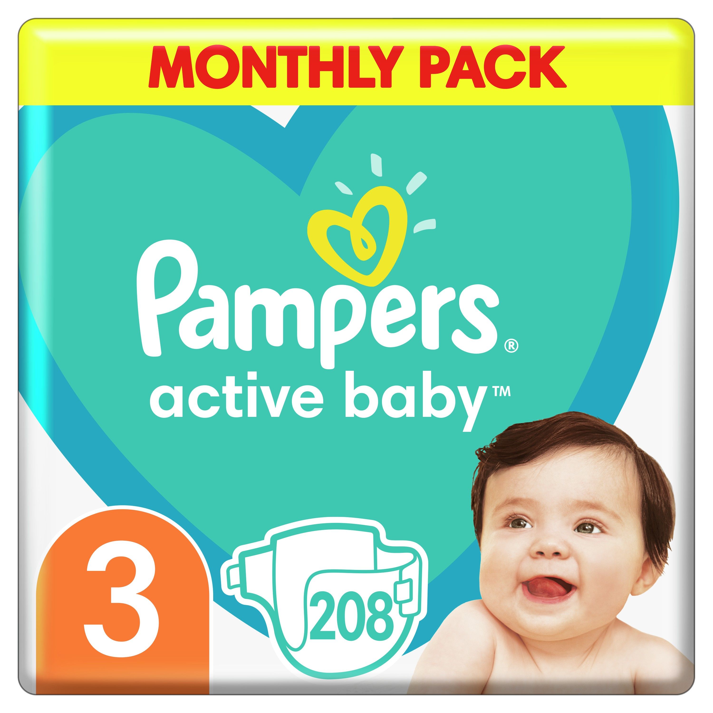 Pampers AND Monthly Box S3 208 ks) od ninex.cz