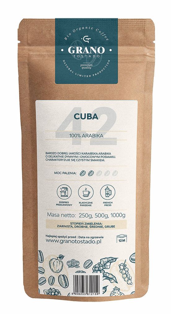 Grano Tostado Cuba Coffee, středně mletá 1 kg od ninex.cz