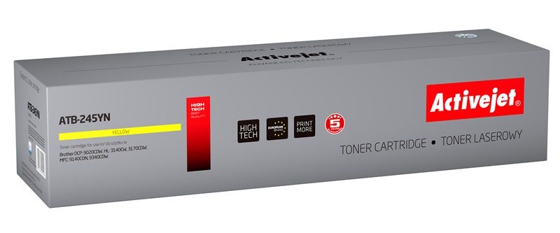 Toner Activejet ATB-245YN pro tiskárnu Brother; Výměna Brother TN-245Y; Nejvyšší; 2200 stran; žlutá od ninex.cz