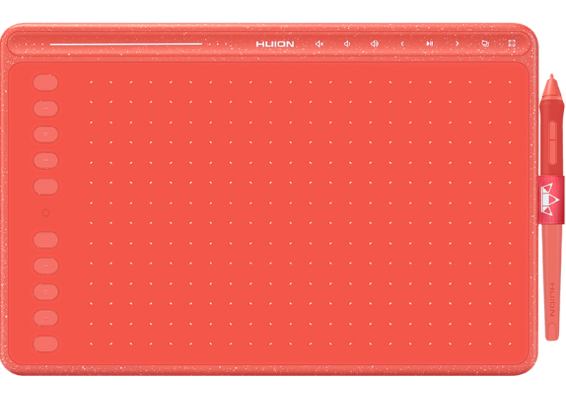 HUION HS611 RED grafický tablet 5080 lpi 258,4 x 161,5 mm USB od ninex.cz