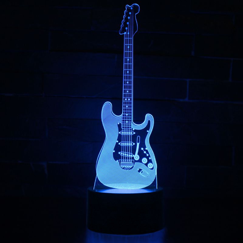 Noční LED 3D "kytarový" Hologram + dálkový ovladač od ninex.cz