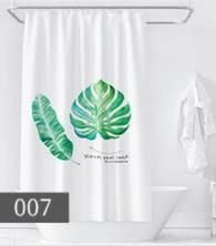 Sprchový závěs (šířka 180 cm x výška 200 cm) — zelené listy vzor od ninex.cz