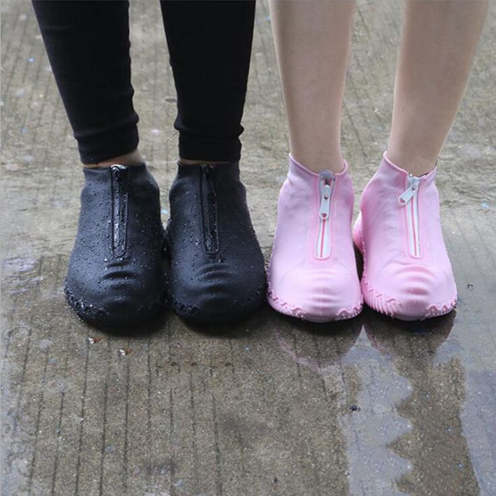 Gumové nepromokavé návleky na boty se zipem velikosti „40-44“ - černé od ninex.cz