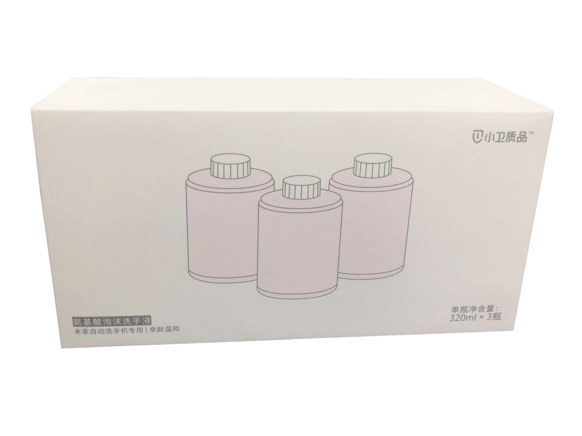 Originální tekuté mýdlo do automatického dávkovače Xiaomi Mijia set 3ks (s aminokyselinami) - růžové od domeshop.cz
