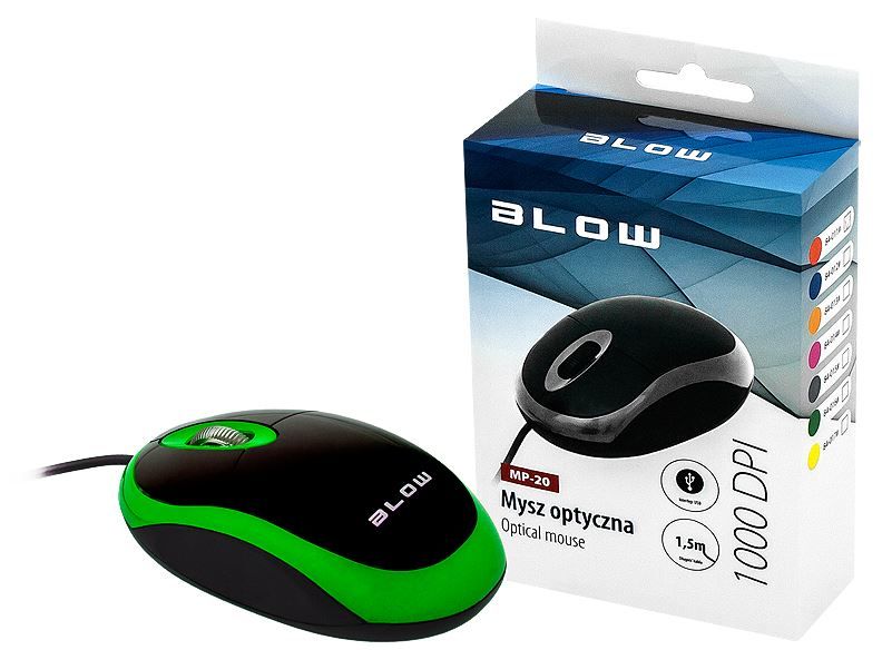 Optická myš BLOW MP-20 USB zelená od ninex.cz