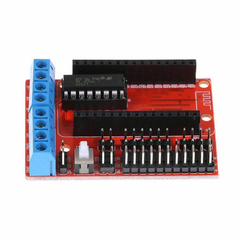 Motorový ovladač L293D pro ESP8266 WiFi ESP12E Lua - červený od domeshop.cz