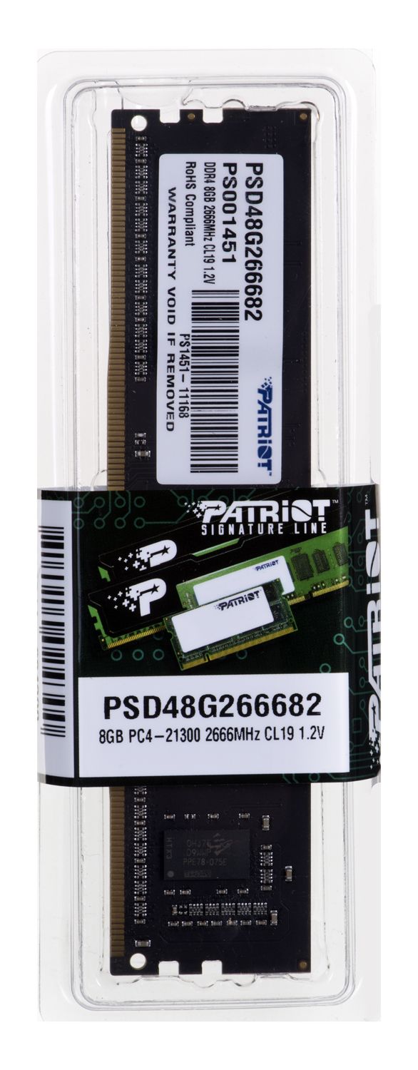 Patriot Memory PSD48G266682 memory module 8 GB DDR4 2666 MHz