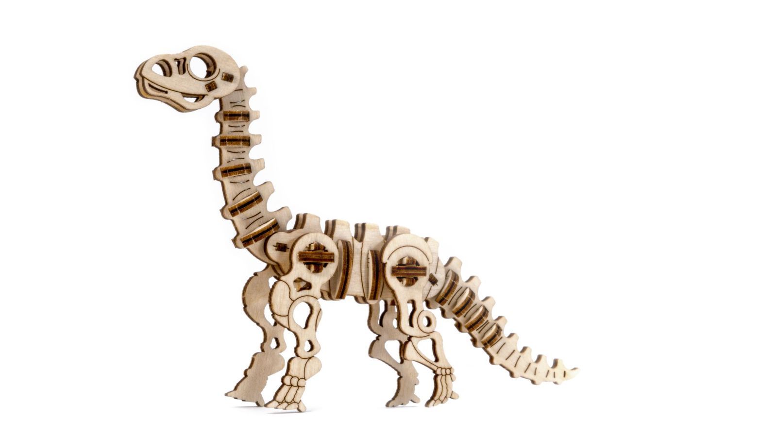 Dřevěné 3D puzzle - Diplodocus Dinosaur od ninex.cz