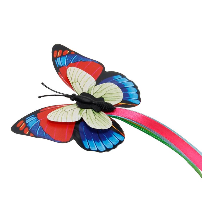Interaktivní hračka pro kočky Flying Butterfly - mint od domeshop.cz