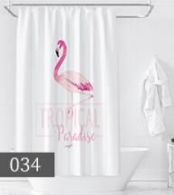 Sprchový závěs (šířka 180 cm x výška 200 cm) — flamingo od ninex.cz