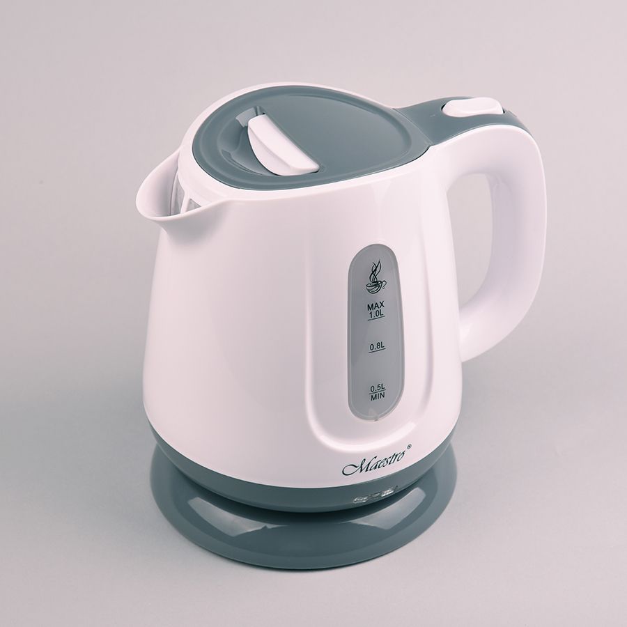 Feel-Maestro MR013 grey electric kettle 1 L Grey, White 1100 W