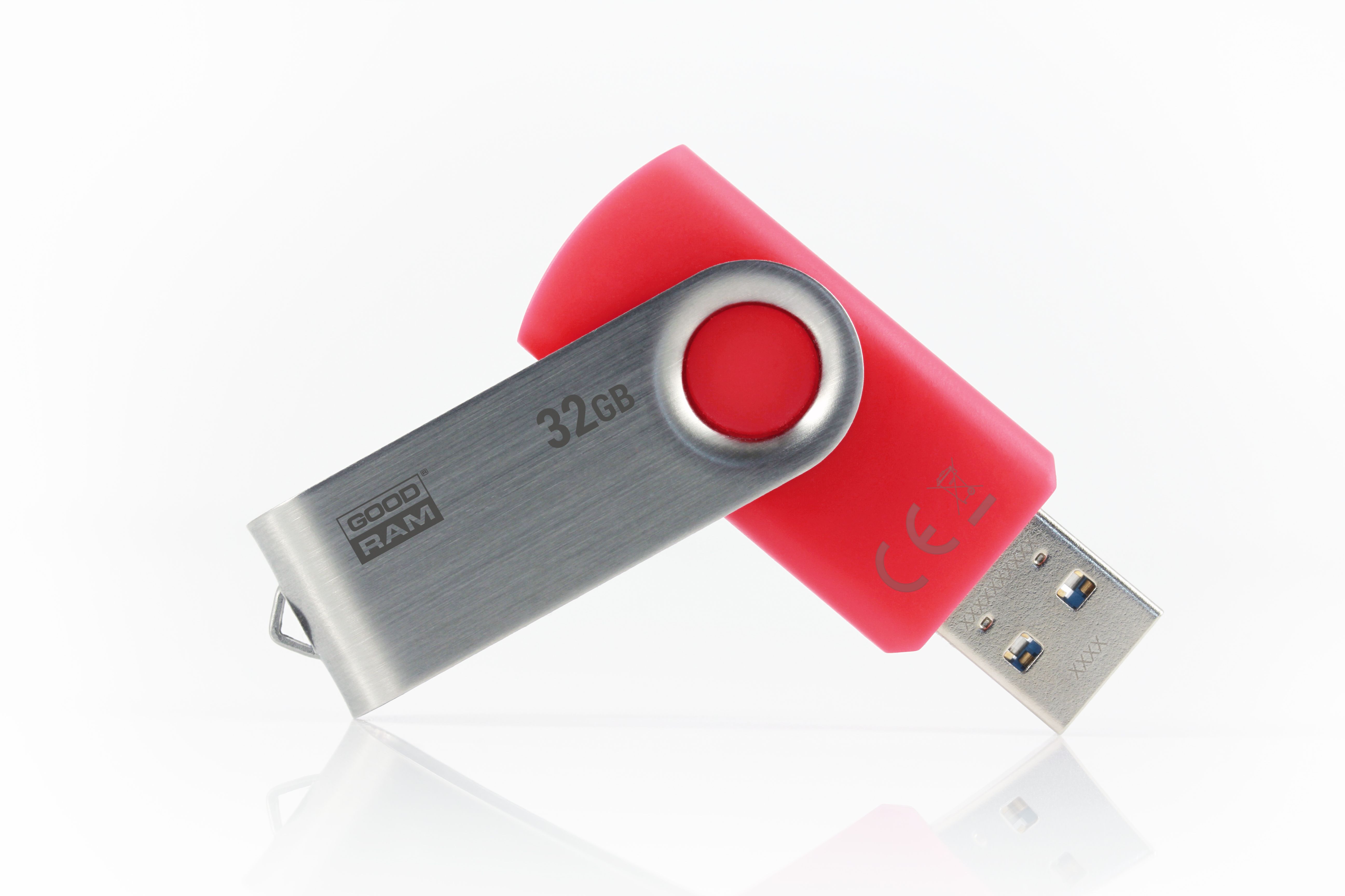 Goodram UTS3 USB flash drive 32 GB USB Type-A 3.2 Gen 1 (3.1 Gen 1) Red