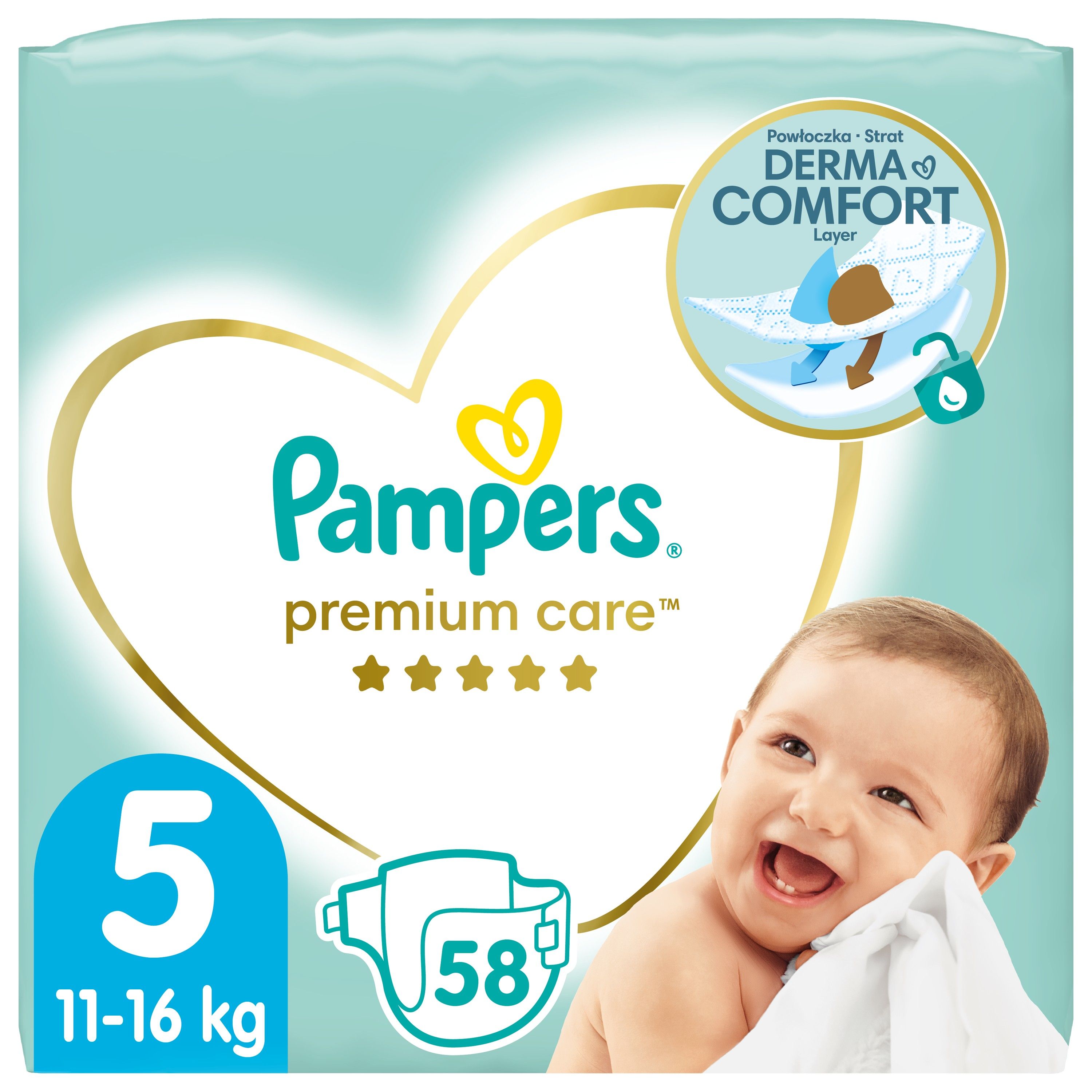 Pleny Pampers Premium Care Junior 5 58 ks od ninex.cz