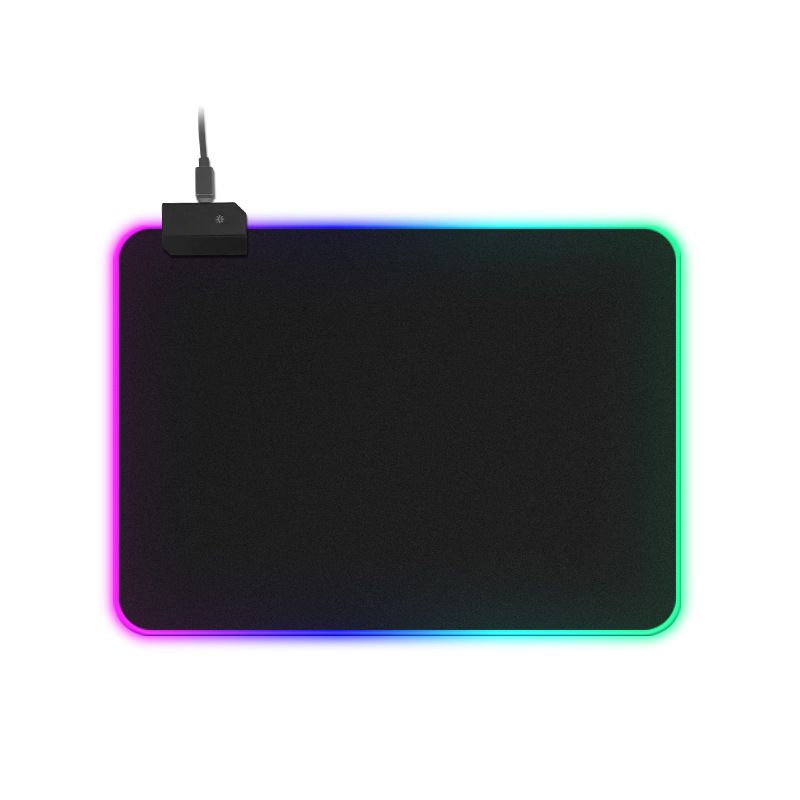 Herní podložka pod myš a klávesnice pro hráče RGB LED rozměr 25x35cm od domeshop.cz