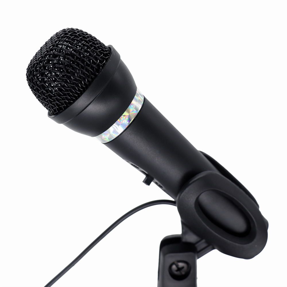 Gembird MIC-D-04 Kondenzátorový mikrofon se stolním stojánkem, černý od ninex.cz