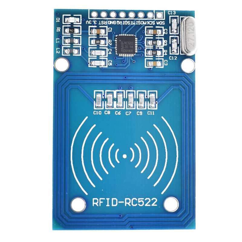 RC522 RFID čtecí modul + RFID karta + RFID klíčenka od domeshop.cz