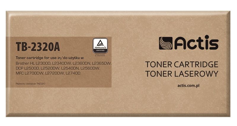 toner Actis TB-2320A pro tiskárnu Brother; Výměna Brother TN-2320; Standard; 2600 stran; Černá od ninex.cz