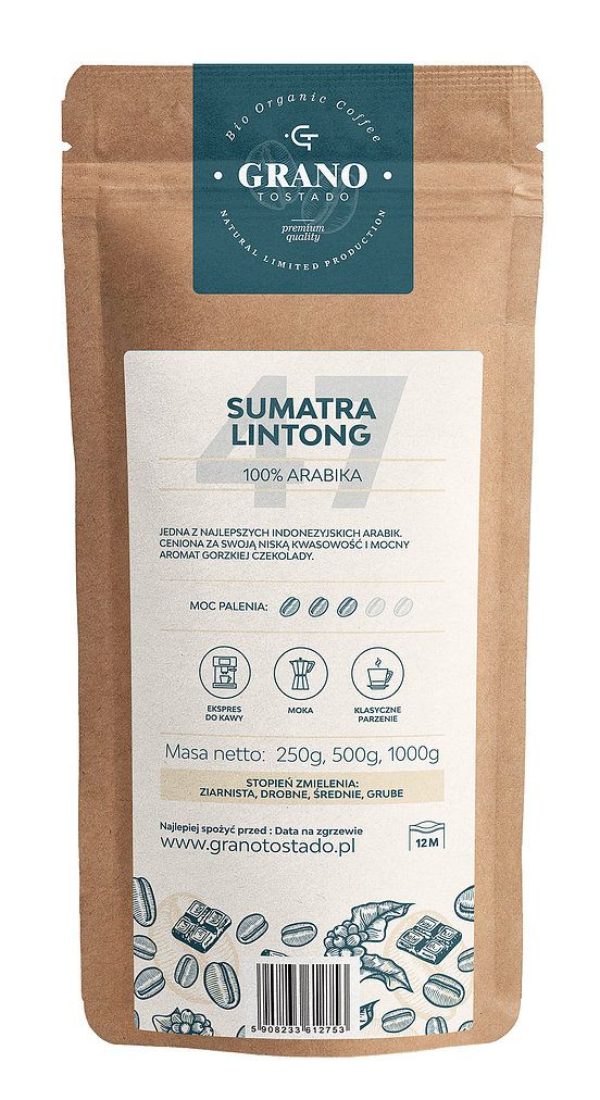 Grano Tostado Sumatra Káva, středně mletá 1 kg od ninex.cz