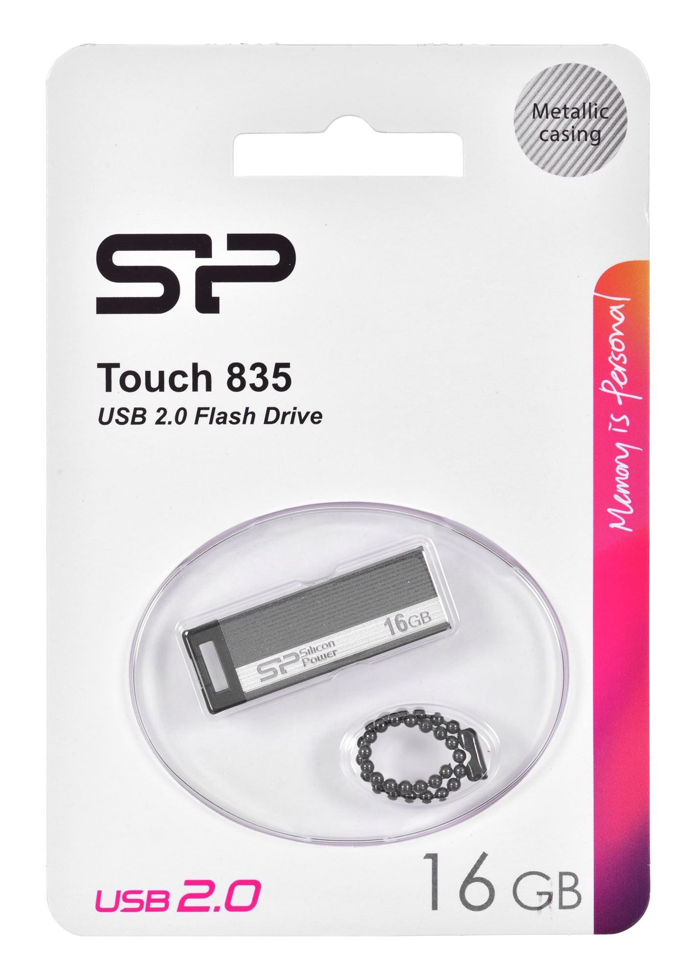 Silicon Power 16GB USB Touch 835 USB flash drive USB Type-A 2.0 Grey